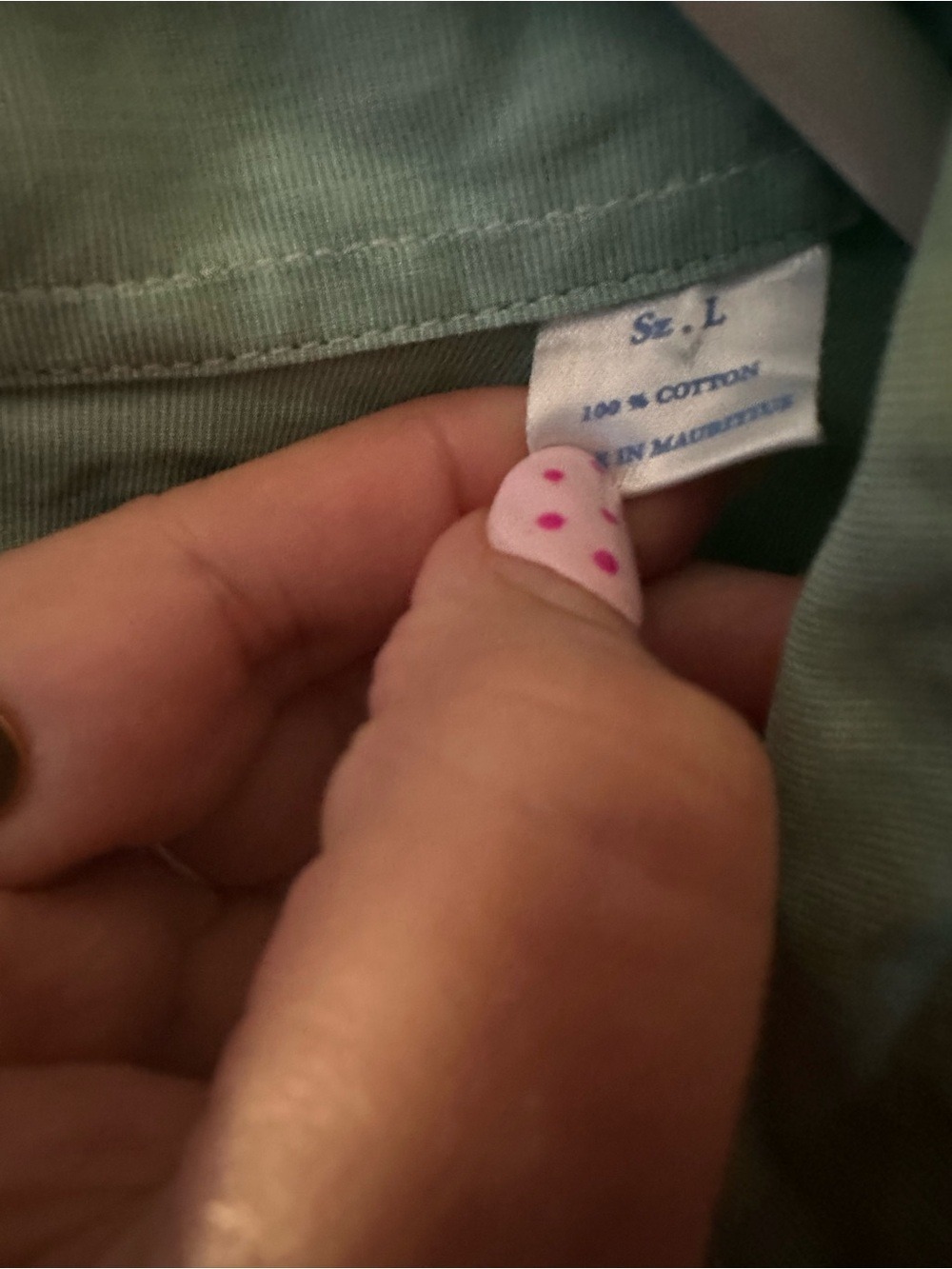 Southern Tide Mint Green 100% Cotton Button Down Skipjack Sport Pocket Shirt - Picture 5 of 6